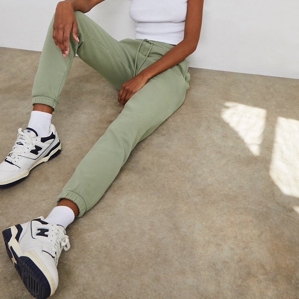 Tna Cozy Fleece Perfect Sweatpants SEAGRASS GREEN